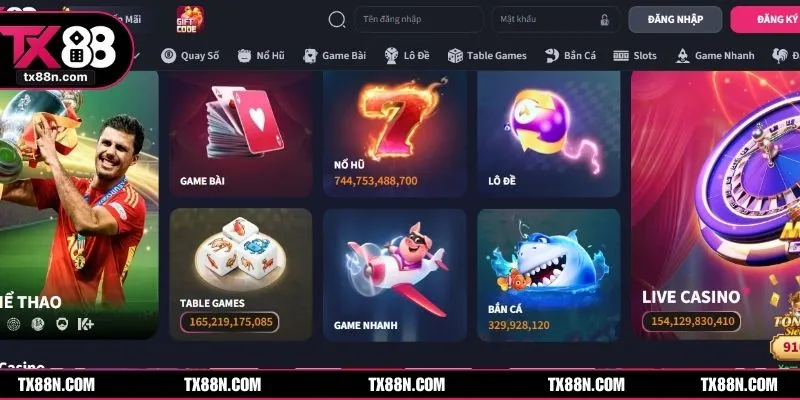 Đa dạng các sản phẩm hấp dẫn cho anh em thỏa thích trải nghiệm 