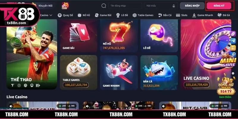 Điều kiện cần tuân thủ khi đăng ký TX88 