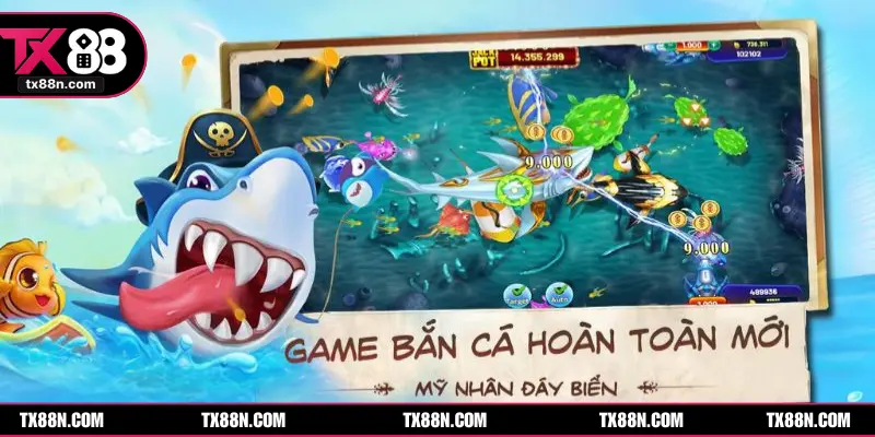 Sảnh game bắn cá đổi thưởng TX88 luôn thu hút
